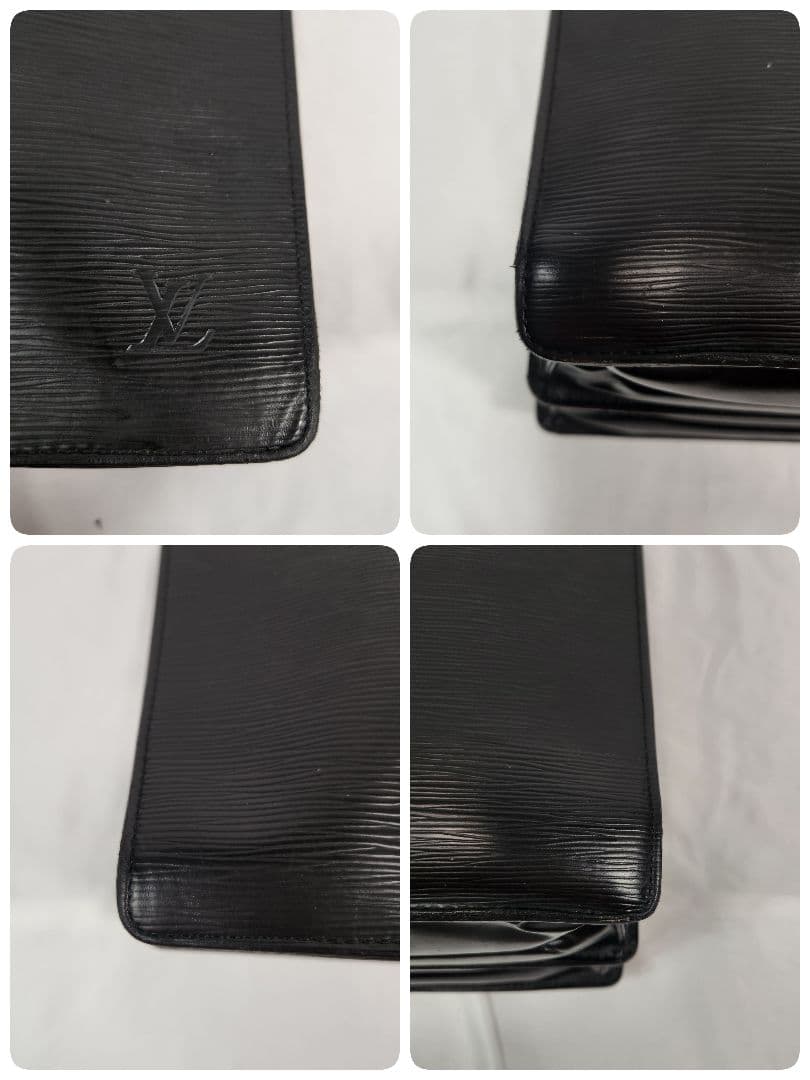 【良品 鑑定済】ルイヴィトン エピ セルヴィエット アンバサダー ノワール