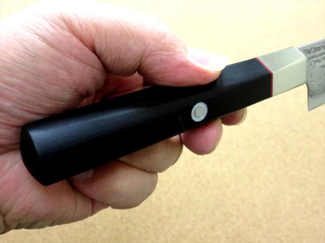 関の刃物 筋引包丁 240mm 三昧 ハイブリッド スプラッシュ ダマスカス