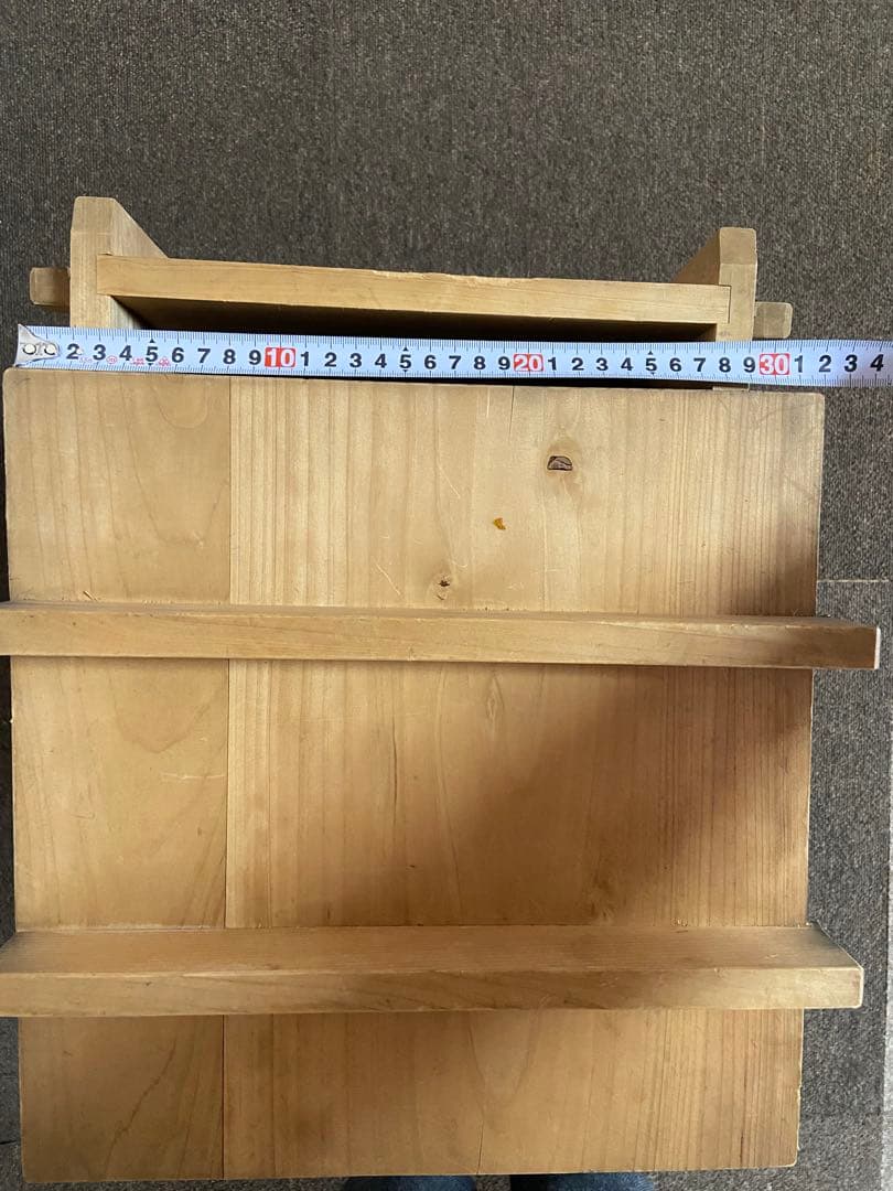 木製角【小】せいろ　アンティーク　レトロ　竹スノコ付き　蒸し器