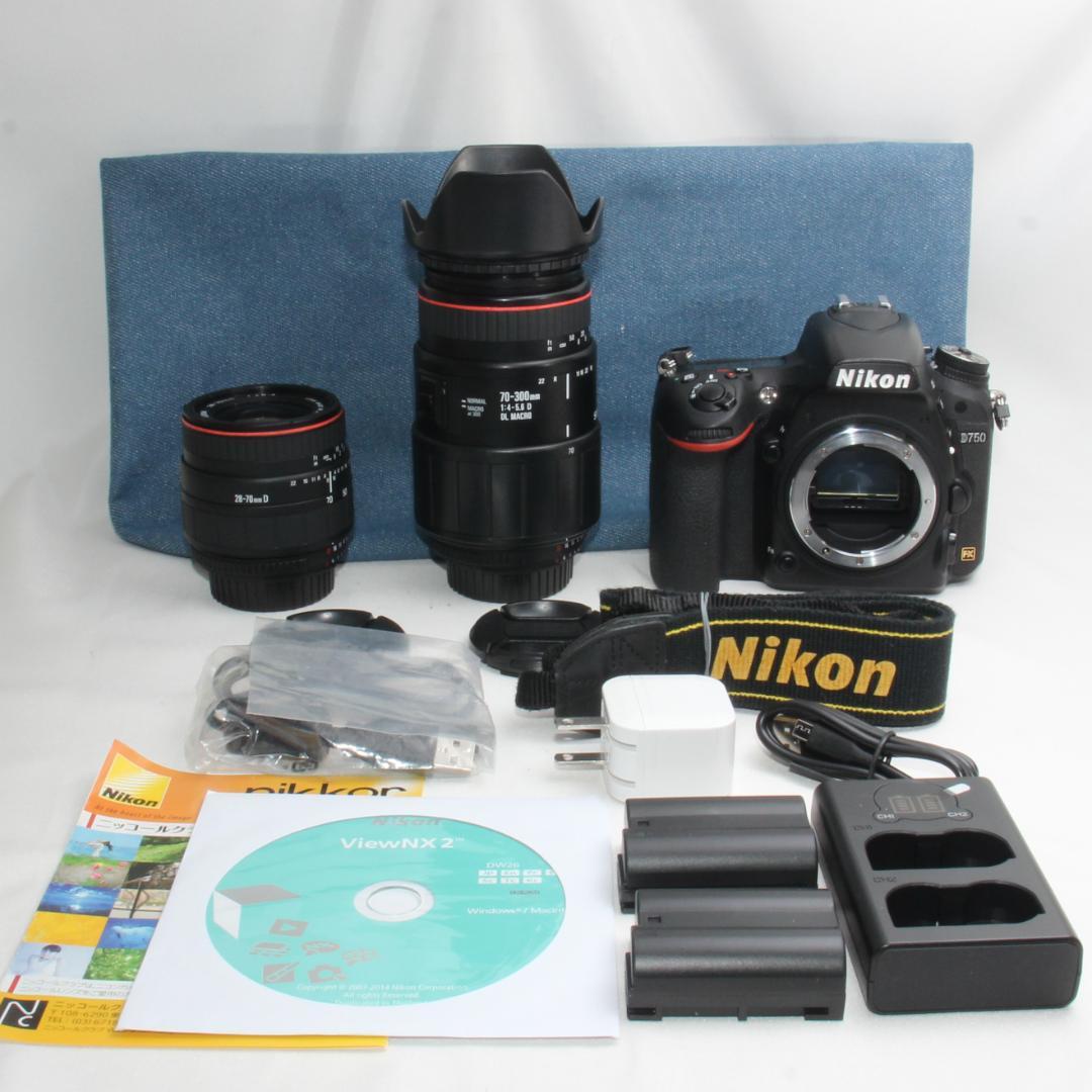 ❤️予備バッテリー付き❤️Nikon D750 超望遠300㎜ダブルズーム