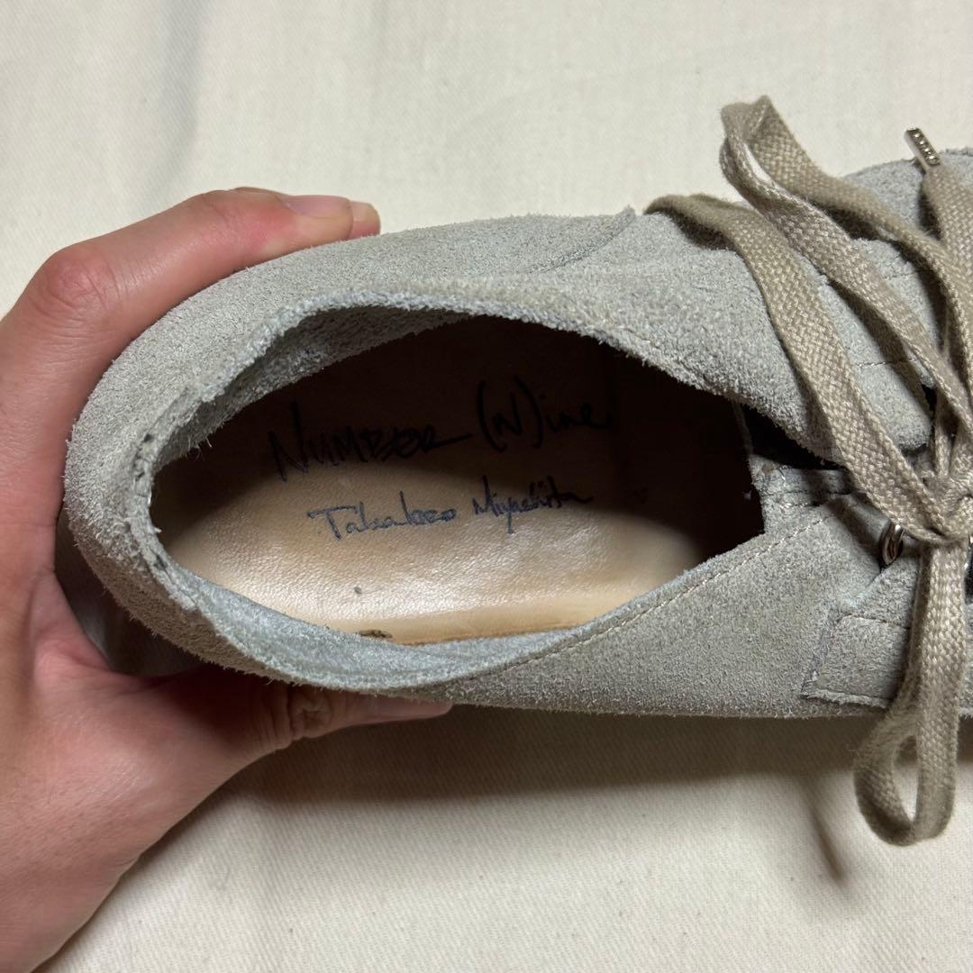 00's ナンバーナイン　宮下期　本人期　スエードブーツ　激レア　グランジ　音楽