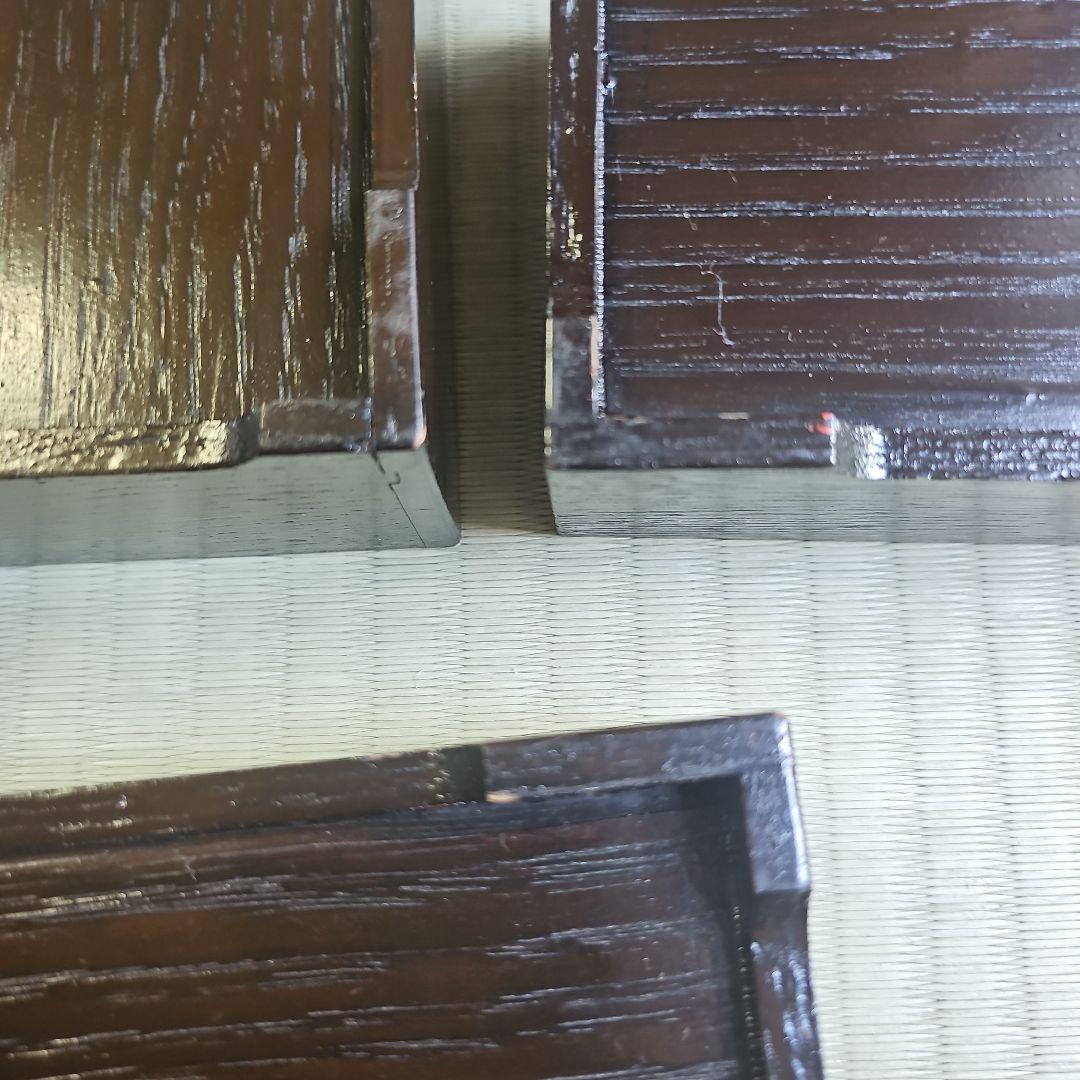 明治ロマン/1870年物/当時物】戦前物 漆塗り弁当箱 漆器 膳の箱 四客4客