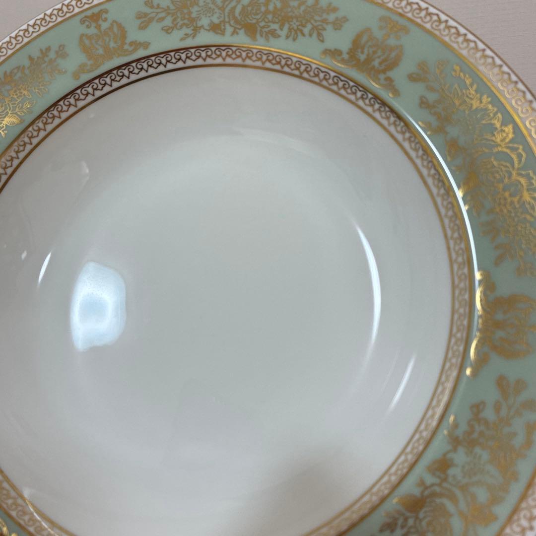 ウェッジウッド コロンビアセージグリーン スープ皿 黒壷　6枚まとめ売り