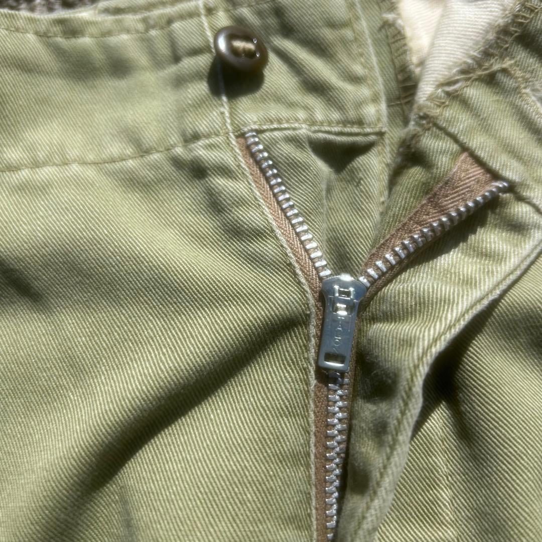 50's vintage ワイド　ワークパンツ　チノパン　アルミタロン