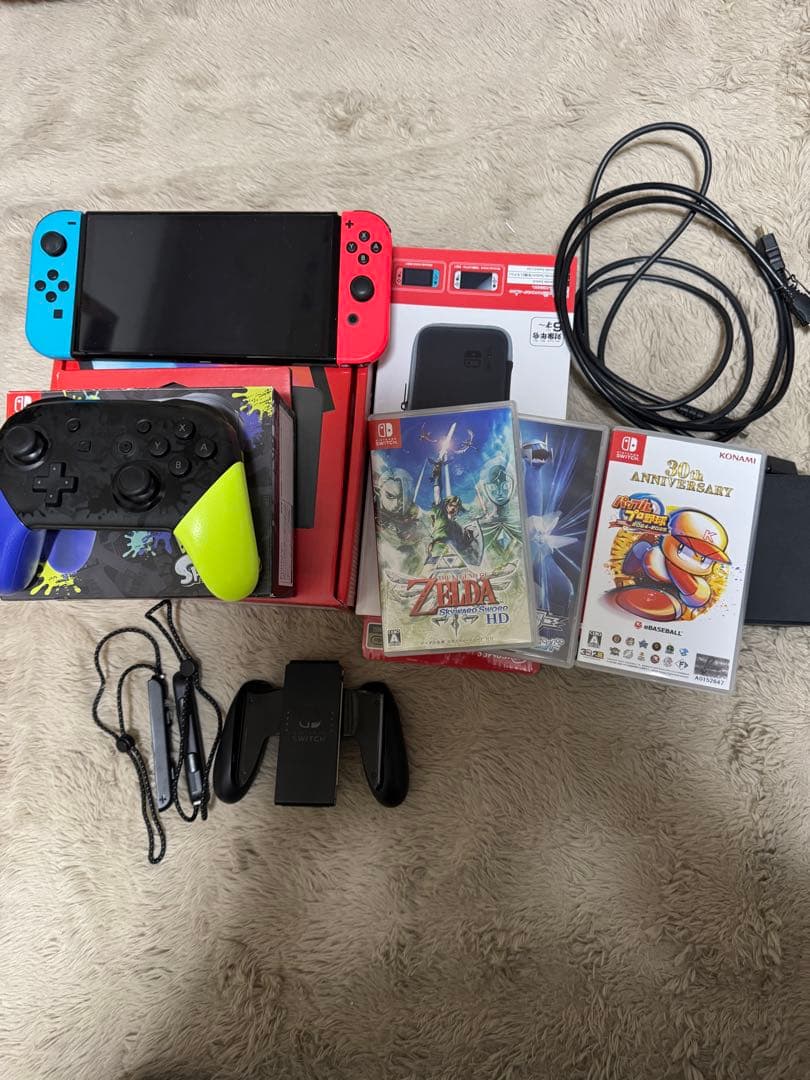 Nintendo Switch 赤/青 本体 付属品付き有機EL
