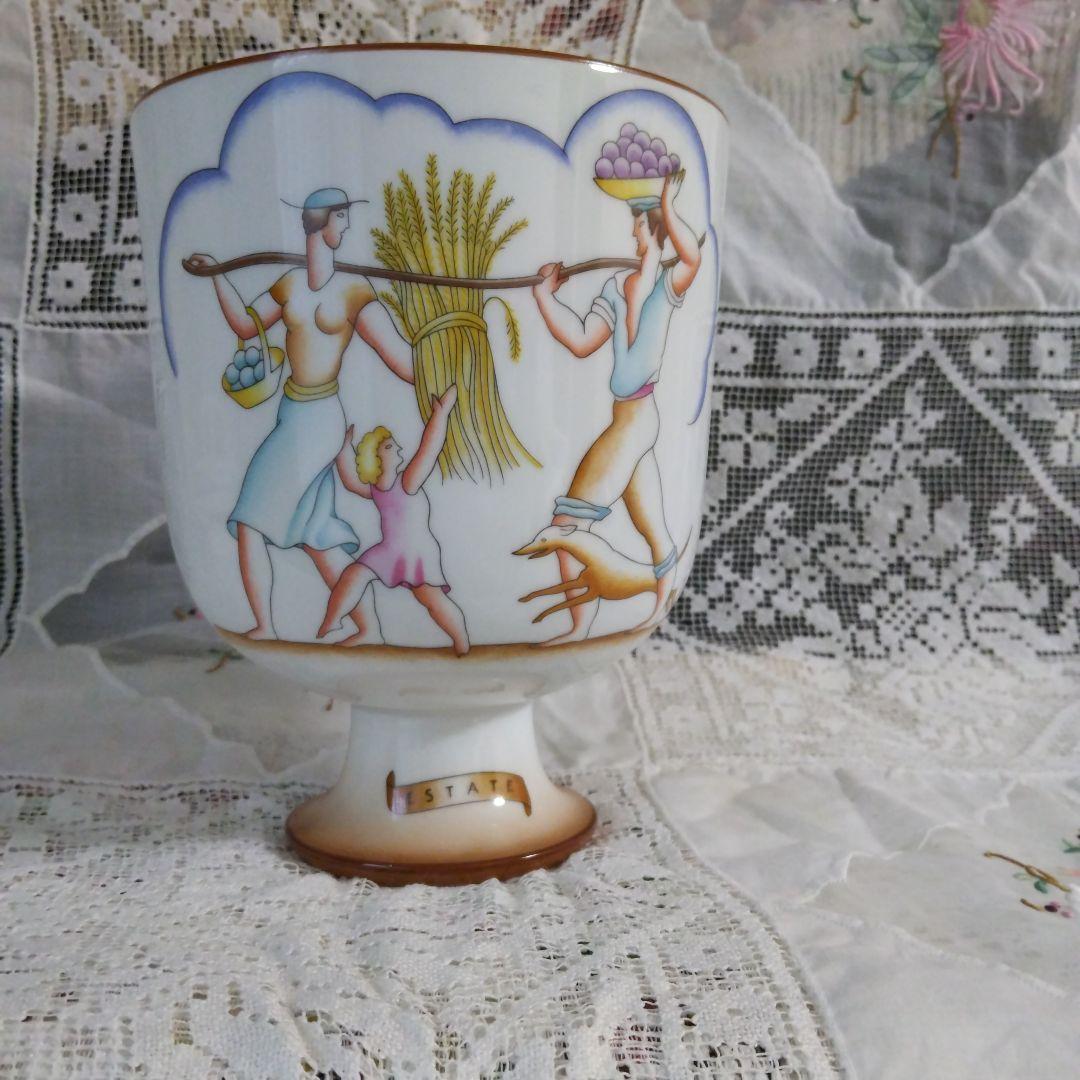 リチャードジノリ ジォポンティのフラワーベース夏花瓶