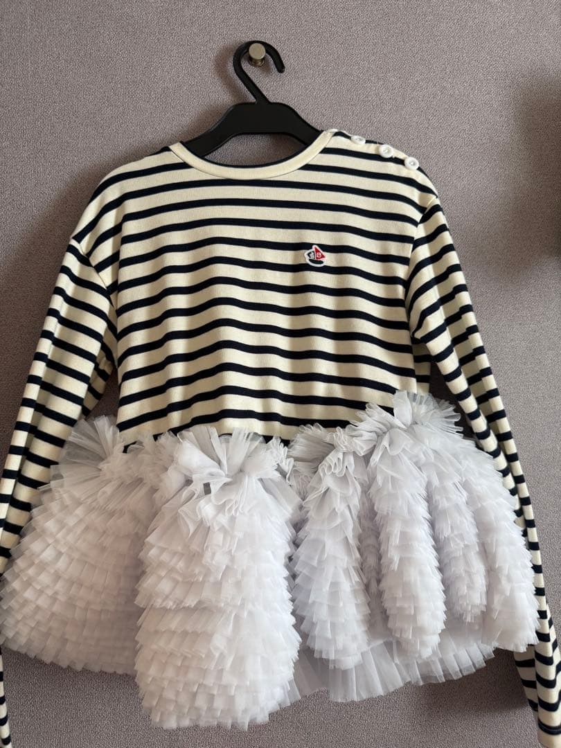 正規品 Bibiy. FRANCINE TULLE TOP 25AW NAVY