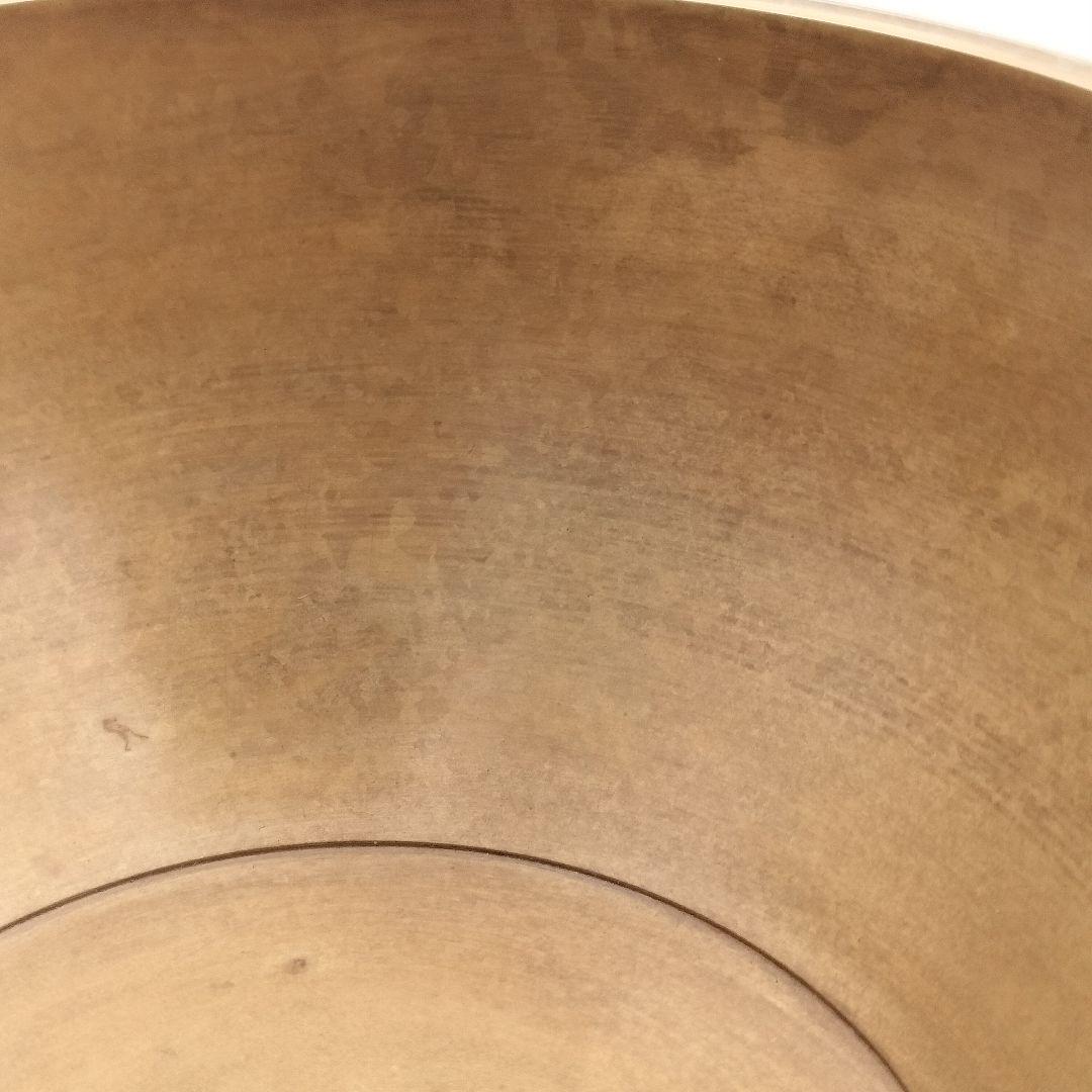 a197 建水　砂張建水　瓔珞　吉羽興兵衛　茶道具　茶道　古物　響銅