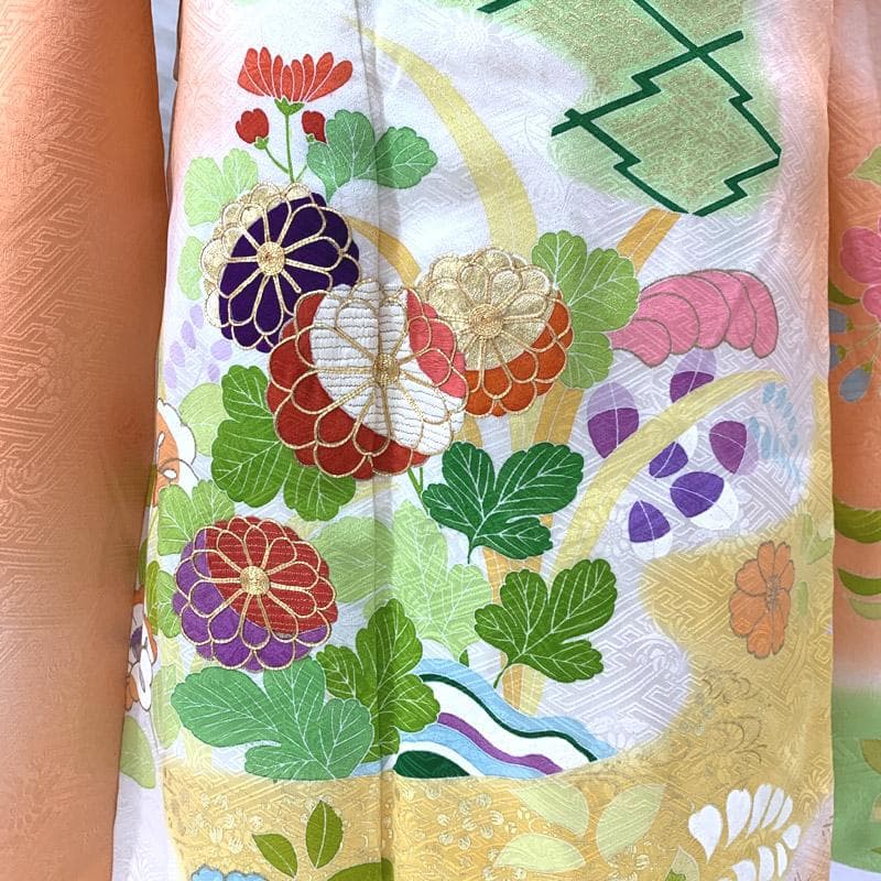 17りお29■502ag12■七五三 千總 七歳 女児 着物■美品