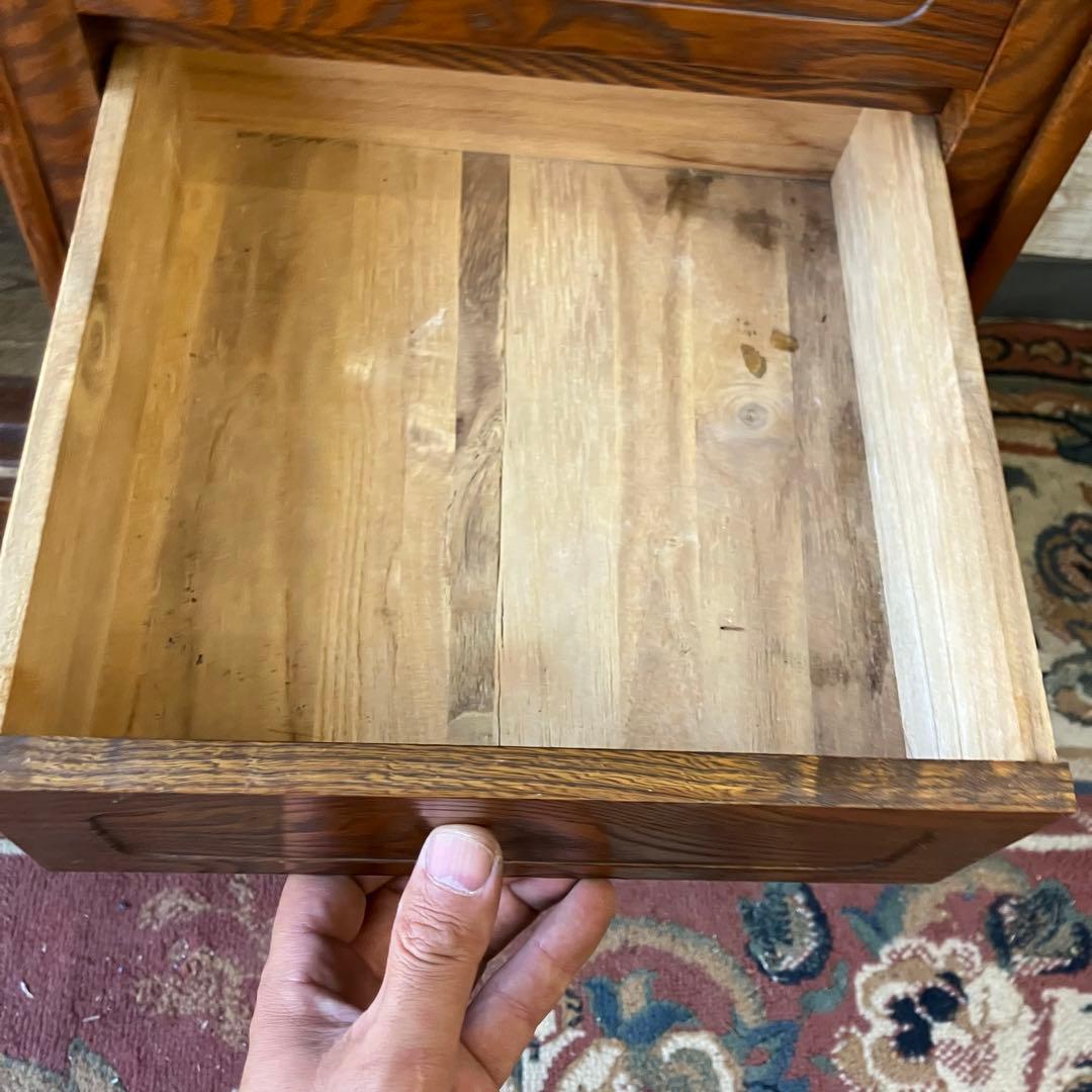 昭和レトロ 木製 茶箪笥 茶棚 ガラス戸 サイドボード 古家具 古民家 飾り棚