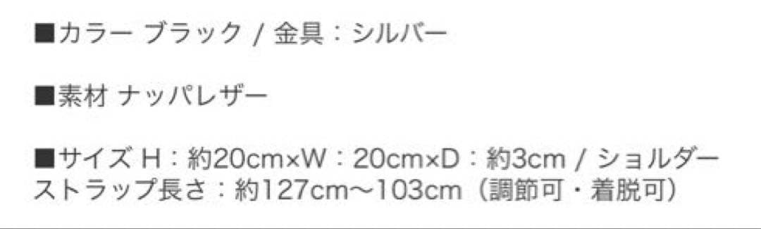 E*i様 ヴィヴィアン　ブラックレザーショルダーバッグ　男女問わずいけます！　レ