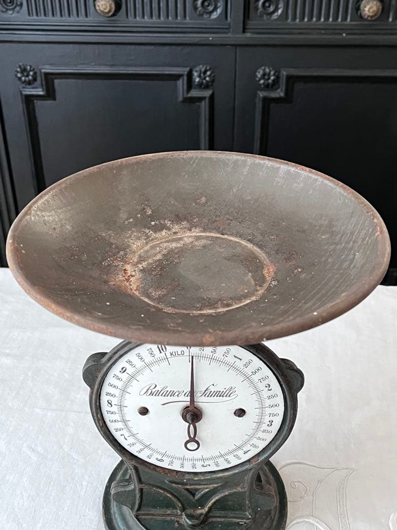 【美品】フランスアンティーク 鋳物製のスケール