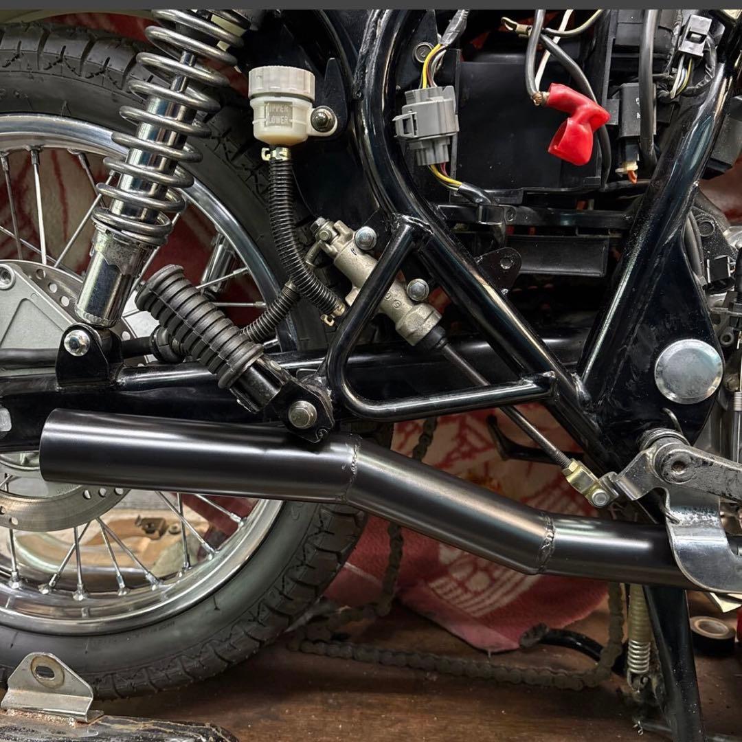 も*様 エストレア250 ワンオフヨシムラ風ショート菅スリップオン