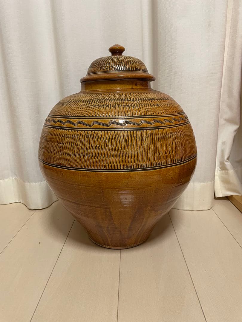 小鹿田 坂本茂木 作 高さ50cm 大壺 民藝　小鹿田焼