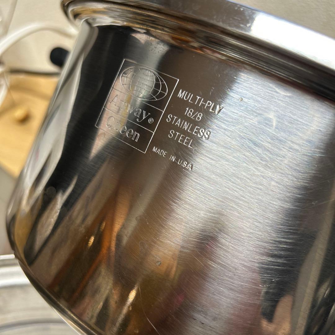 【Amway/アムウェイ】Queen まとめフライパン鍋ロングハンドル新品付き