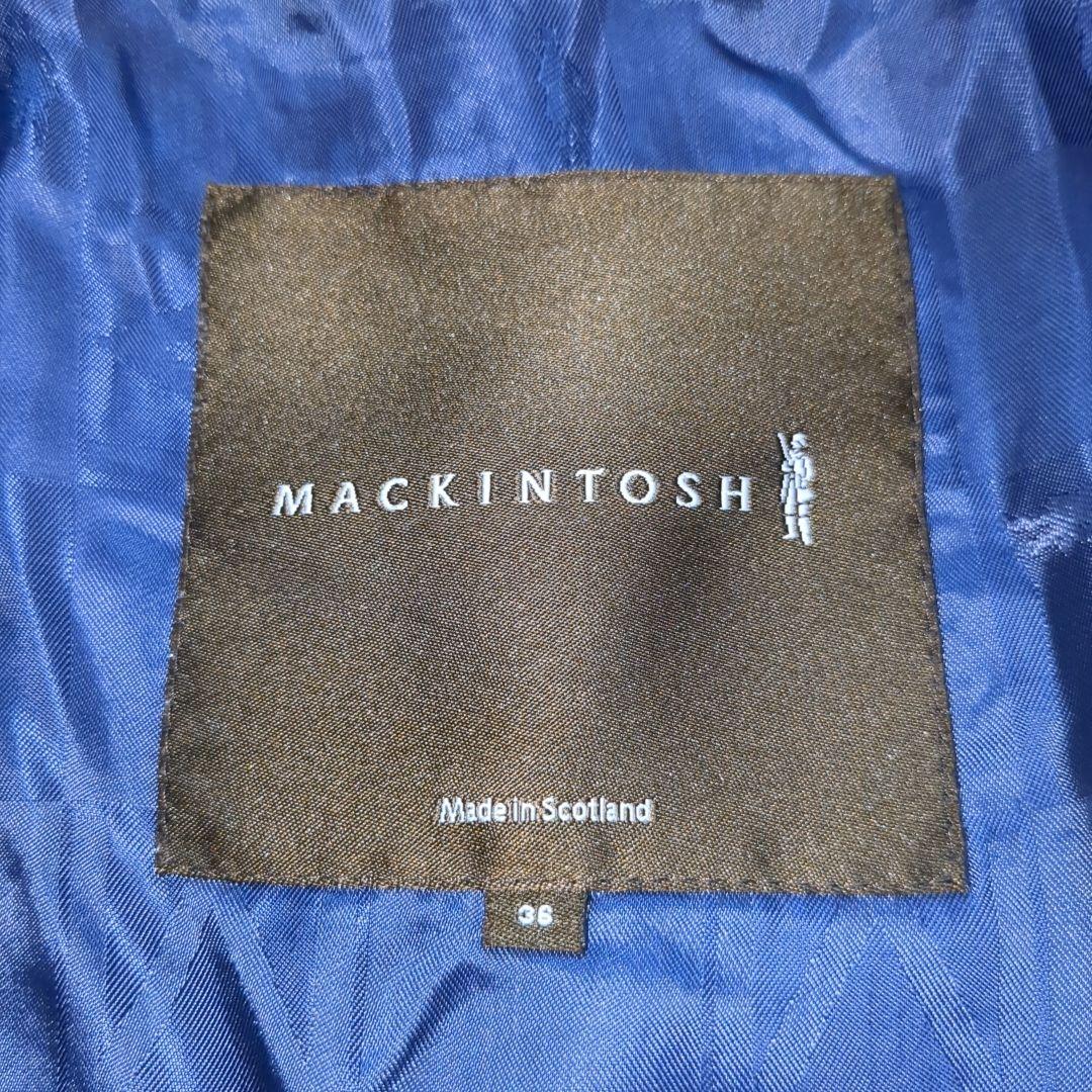 マッキントッシュ メルトンウール ピーコート ネイビー 英国製 36サイズ