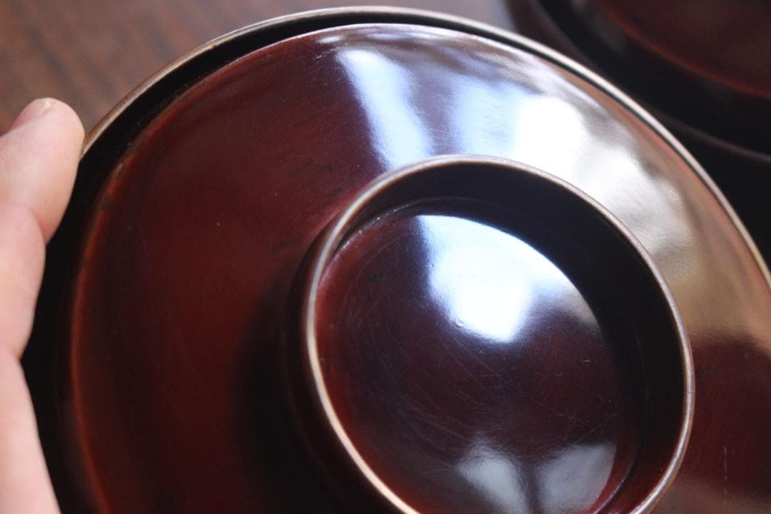 時代逸品！上質紅溜塗に極上高台寺蒔絵の美しいお椀2点（検加賀蒔絵吸物碗蒔絵椀