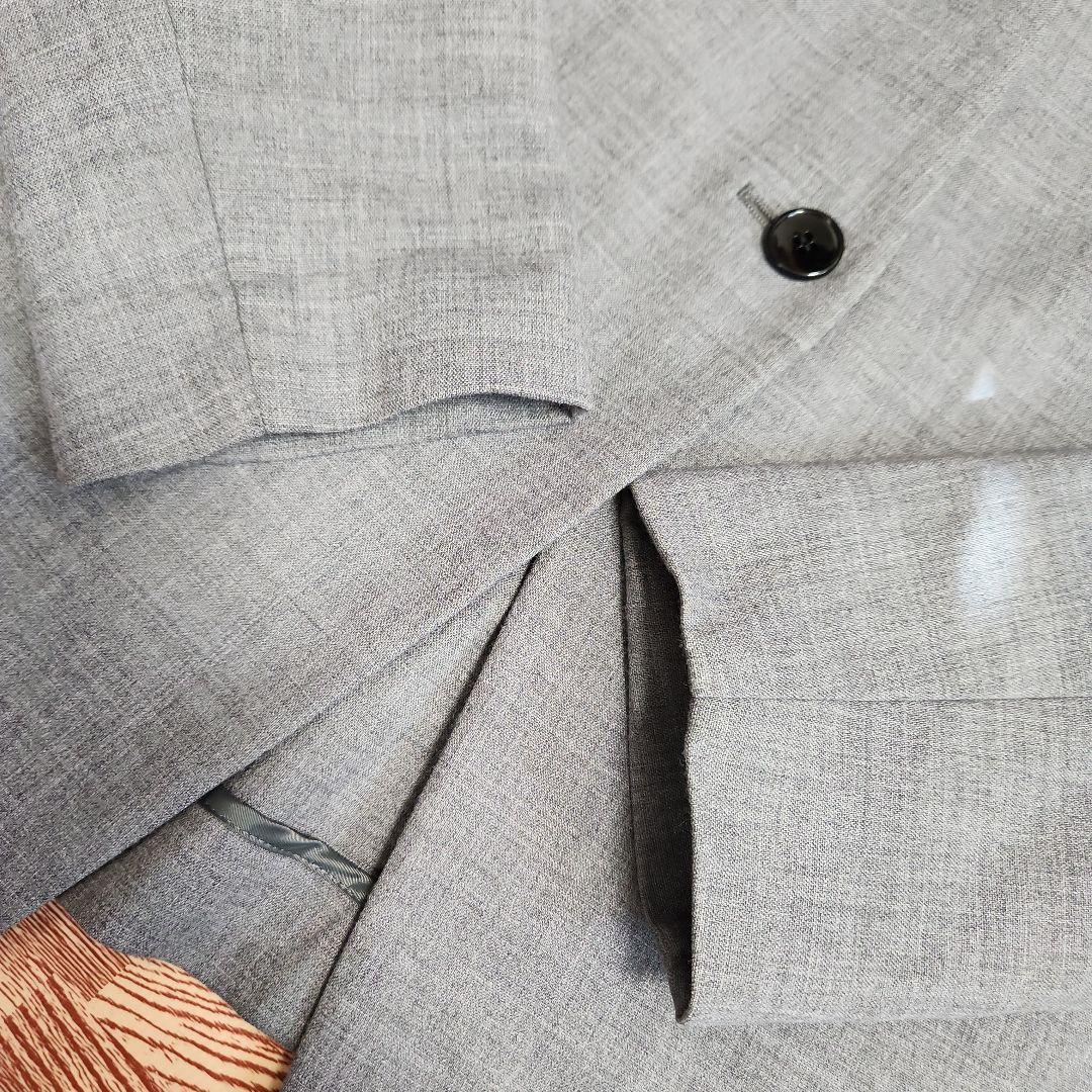 本日限定！【美品】スピックアンドスパン ダブルクロスVカラージャケット グレー