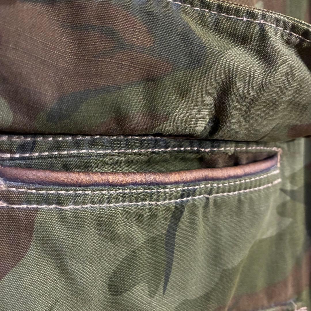 【希少モデル】ラルフローレン　襟コーデュロイ　カモ柄ハンティングジャケット　M