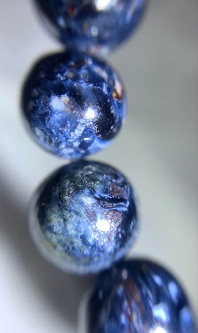 ⭐️希少石⭐️ブルーピーターサイト　ブレスレット　テンペストストーン