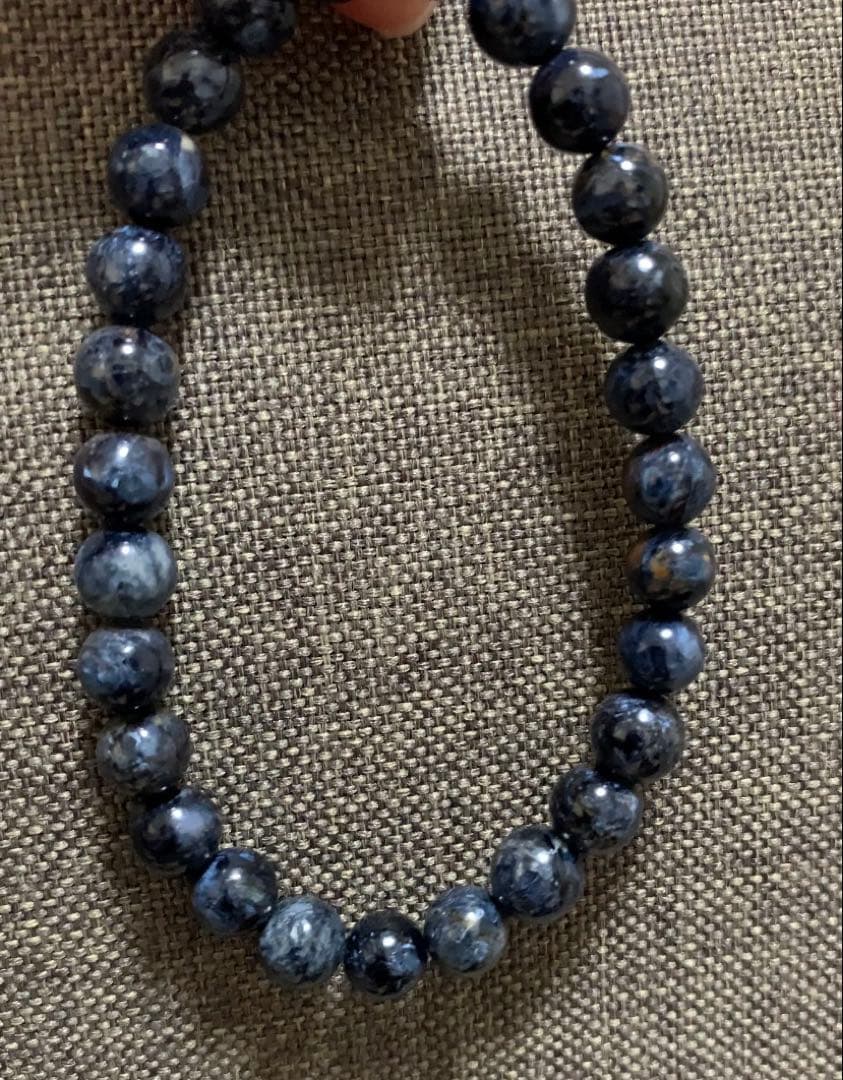 ⭐️希少石⭐️ブルーピーターサイト　ブレスレット　テンペストストーン