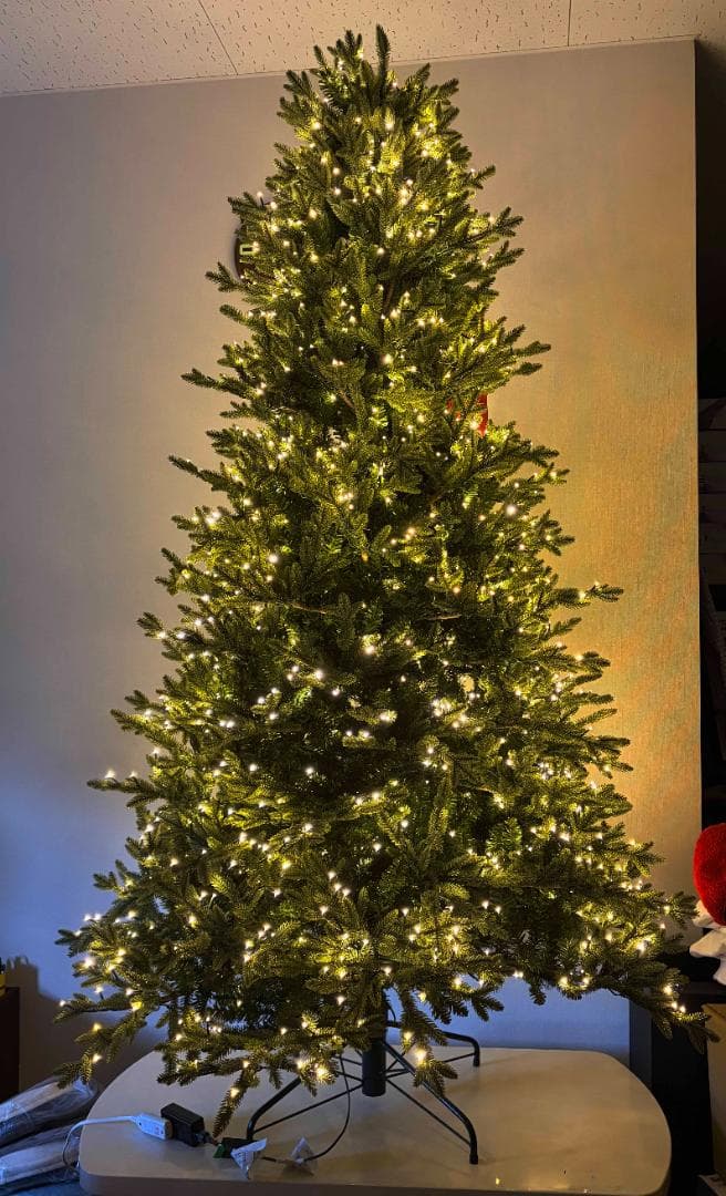 未使用 ★ コストコ 228cm クリスマスツリー 電飾付き LED 1850個