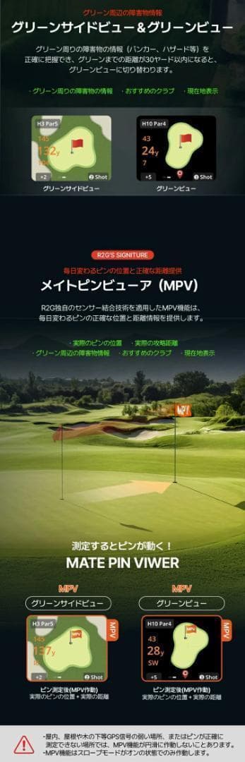 新品 R2G MATE HYBRID レーザー距離計測器 専用ケース付き WH