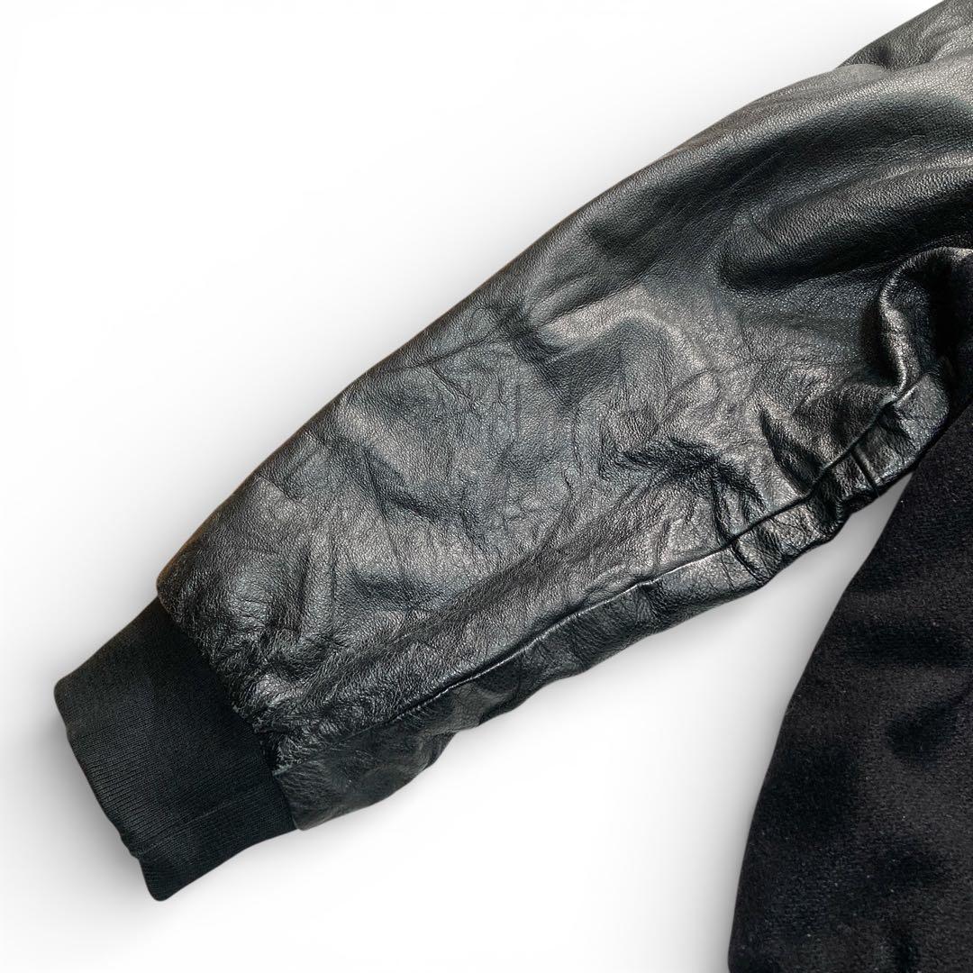 【ビッグサイズ】HOLLOWAY ブラック レザー スタジャン 3XL USA製