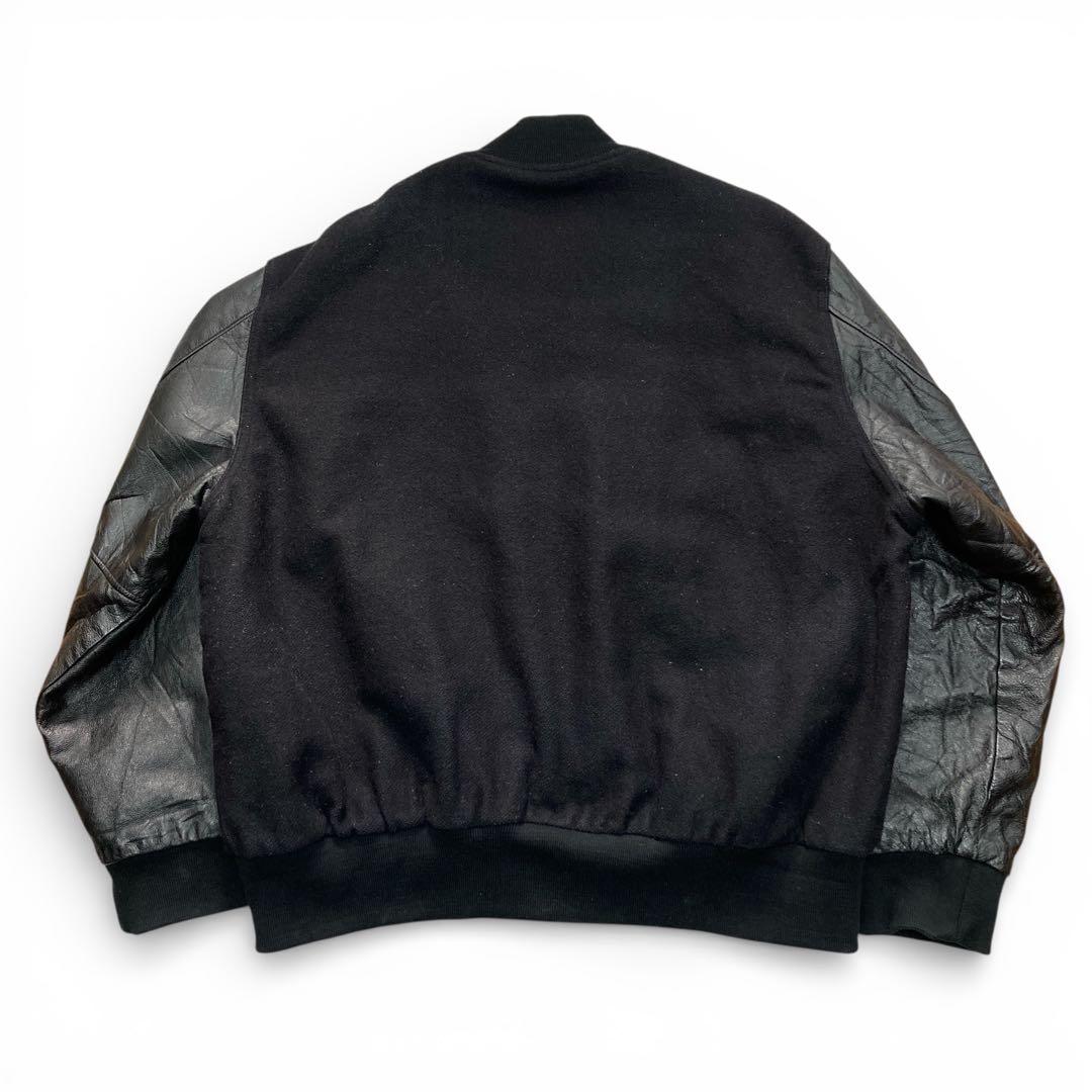 【ビッグサイズ】HOLLOWAY ブラック レザー スタジャン 3XL USA製