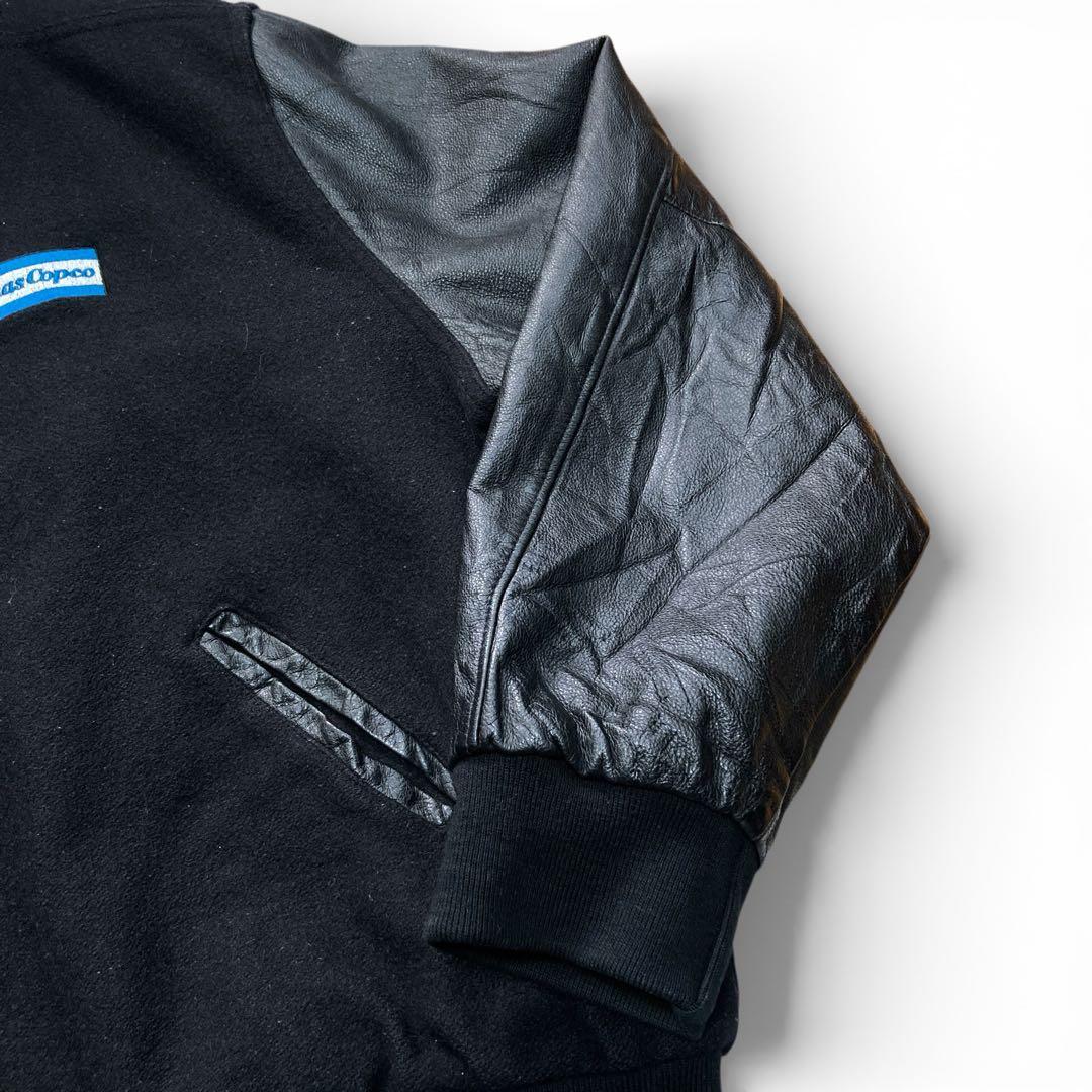 【ビッグサイズ】HOLLOWAY ブラック レザー スタジャン 3XL USA製