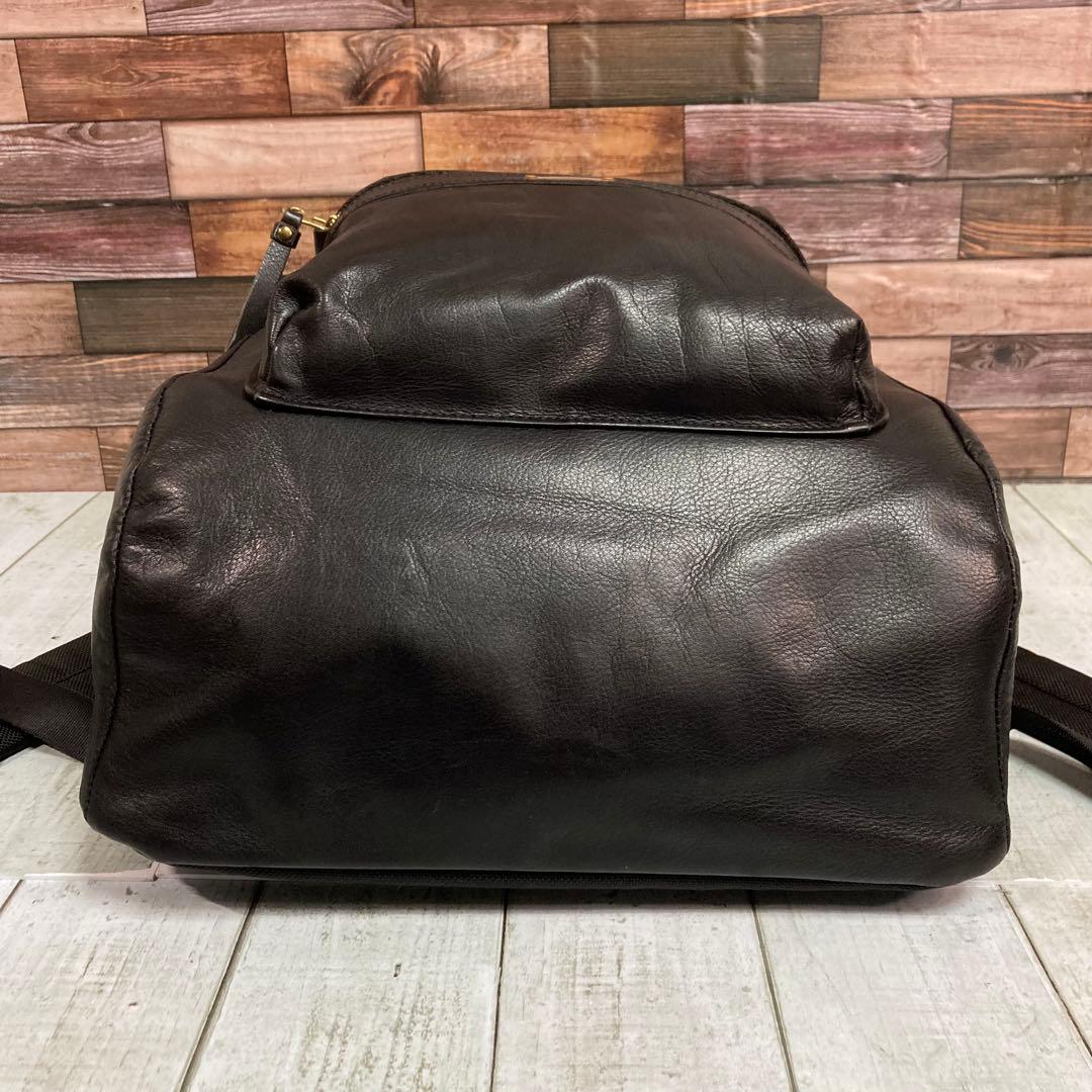 マスターピース　master piece　オールレザー　バックパック　本革　黒