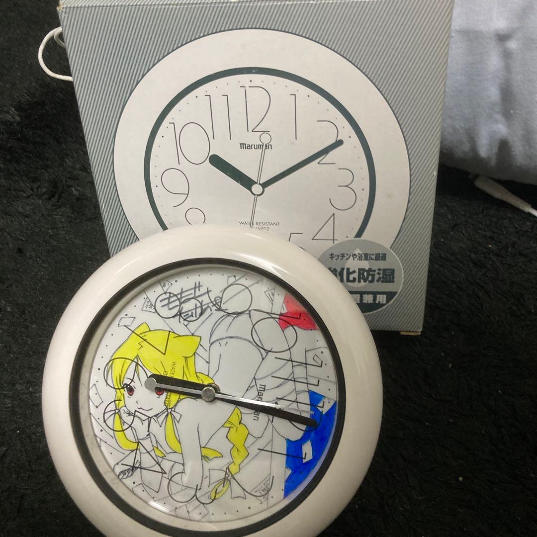 ⭐︎当選品⭐︎ かみせん。　百瀬武昭先生　直筆イラストサイン入り時計