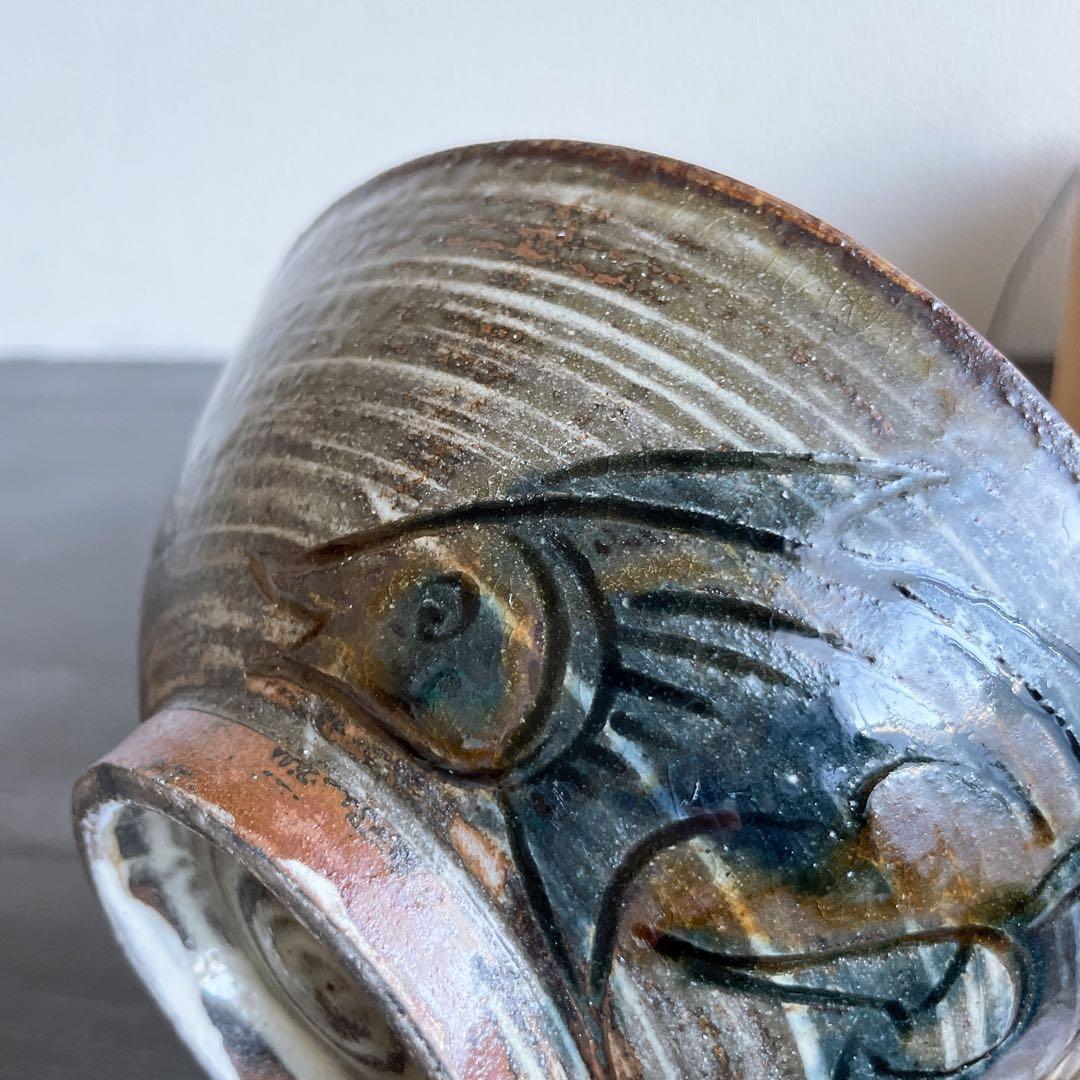 金城次郎 魚文5寸マカイ 笑魚 壺屋焼 やちむん 沖縄 民藝