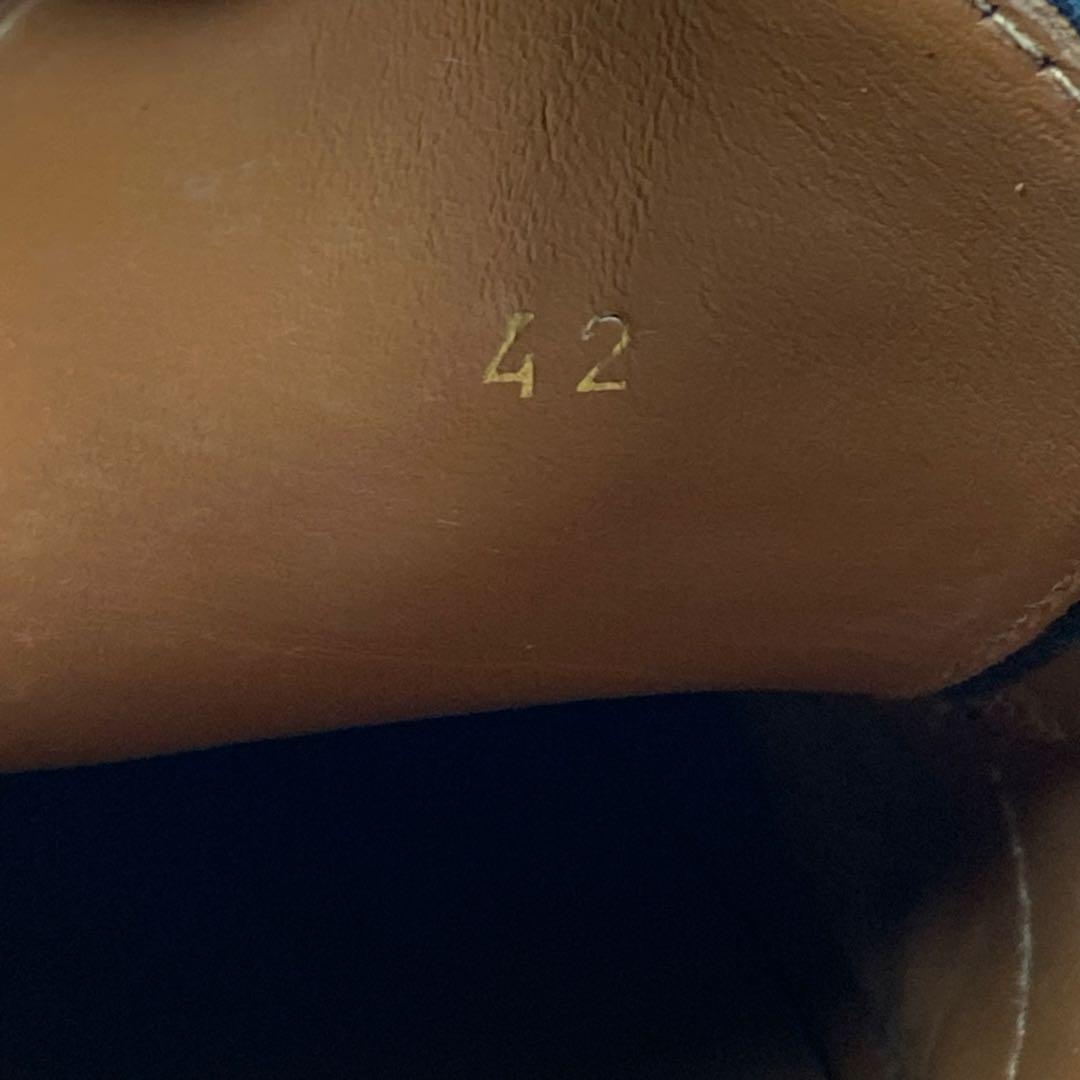 『美品』ユナイテッドアローズ ドレススニーカー 革靴 シボ革 レザー ブラック