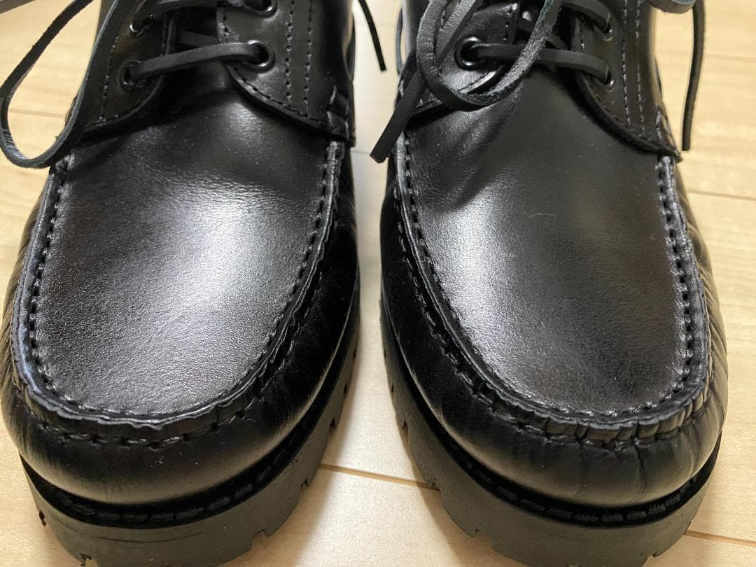 ARTESANOS×StevenAlan　3EYEモカシンデッキシューズ　41黒