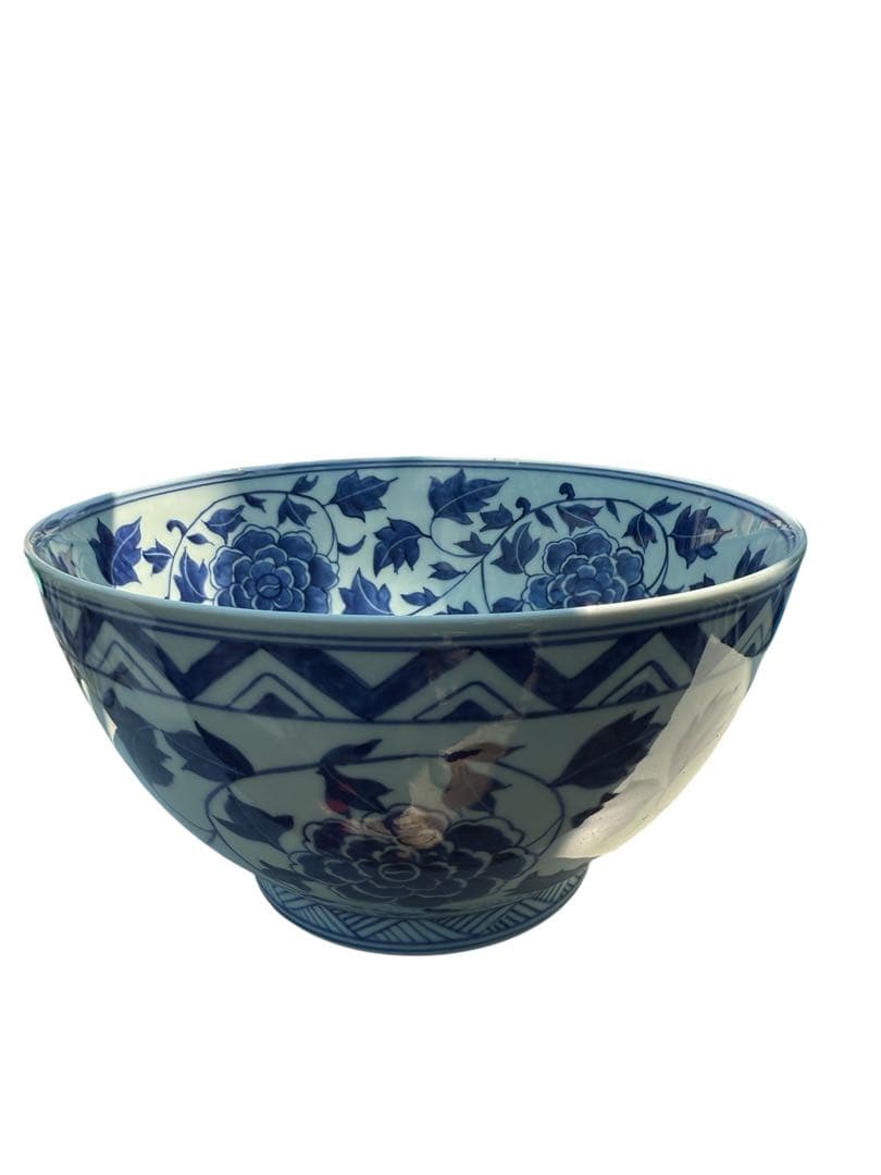 景找鎮 染付 大鉢 アンティーク 骨董 深皿