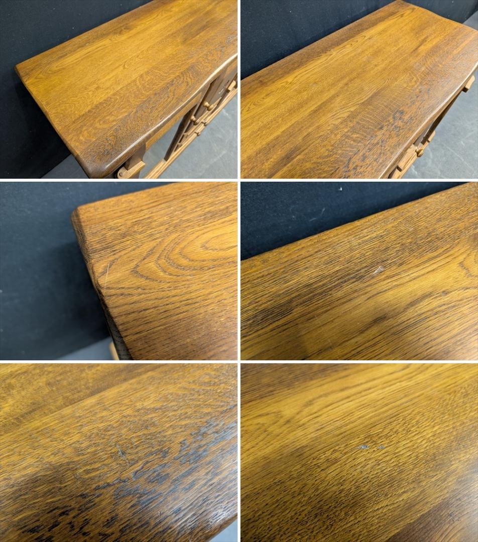 河本家具　オーク　無垢　サイドボード　リビングボード　キャビネット　飾り棚