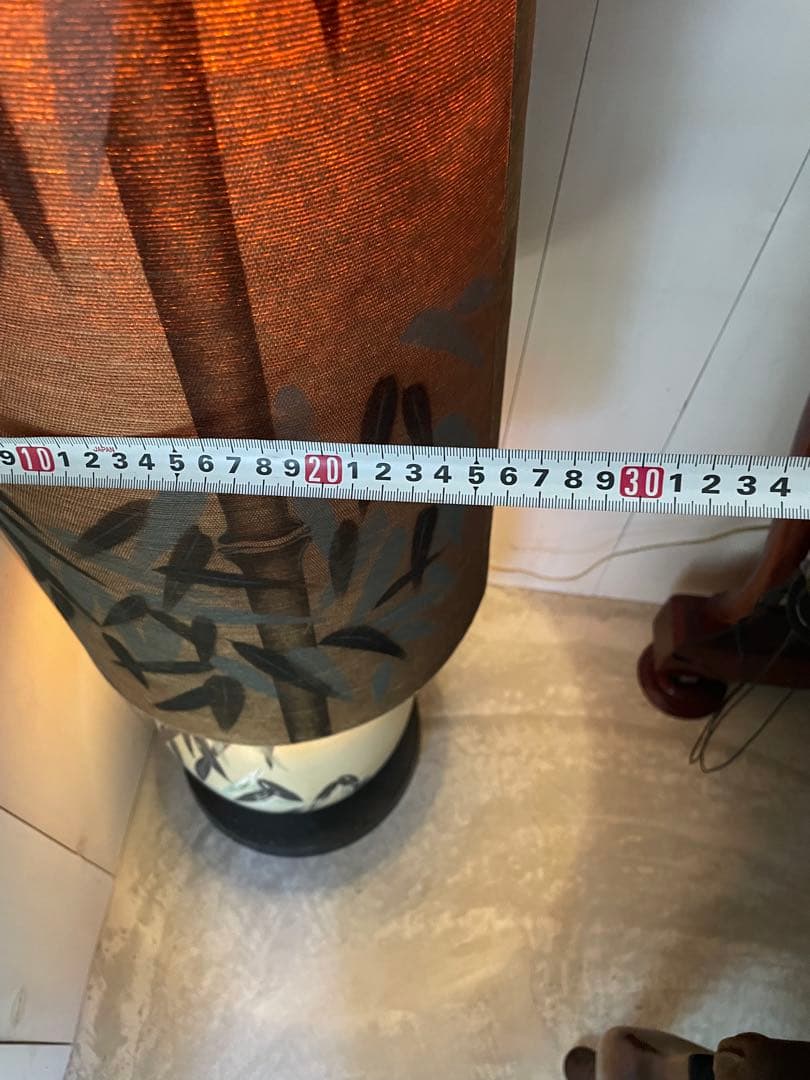 昭和レトロ 竹柄 フロアランプ 和モダン 間接照明 高さ140cm