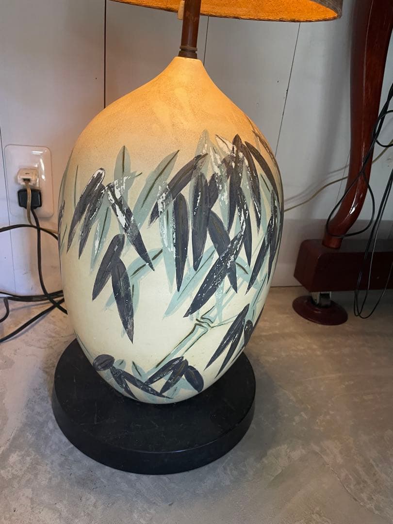 昭和レトロ 竹柄 フロアランプ 和モダン 間接照明 高さ140cm