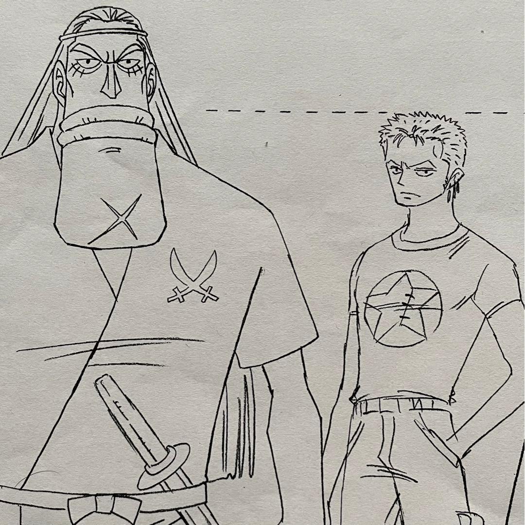 決定稿 1枚 設定資料 メンドウ Mendo & ロロノア・ゾロ Zoro