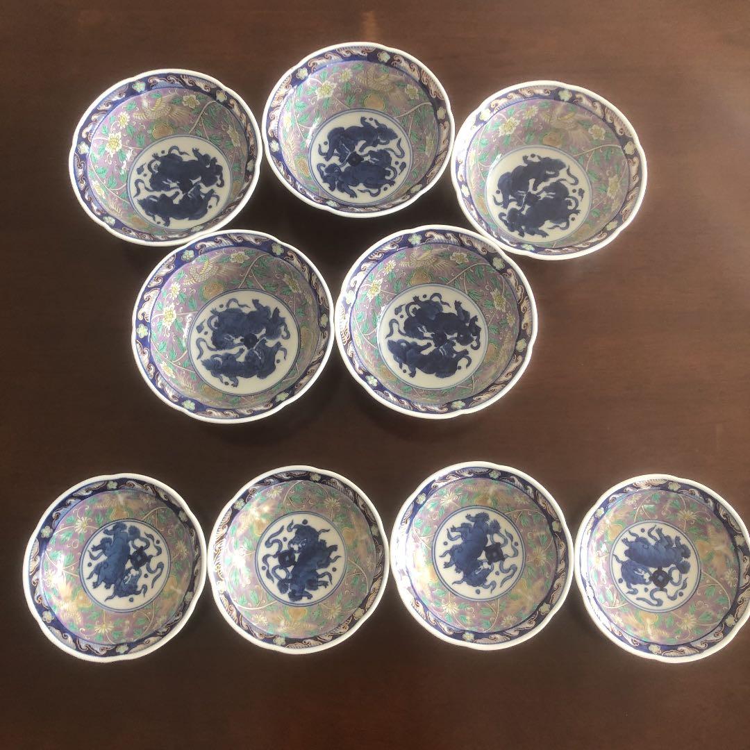 ②富貴長春　中鉢5客　小鉢4客セット