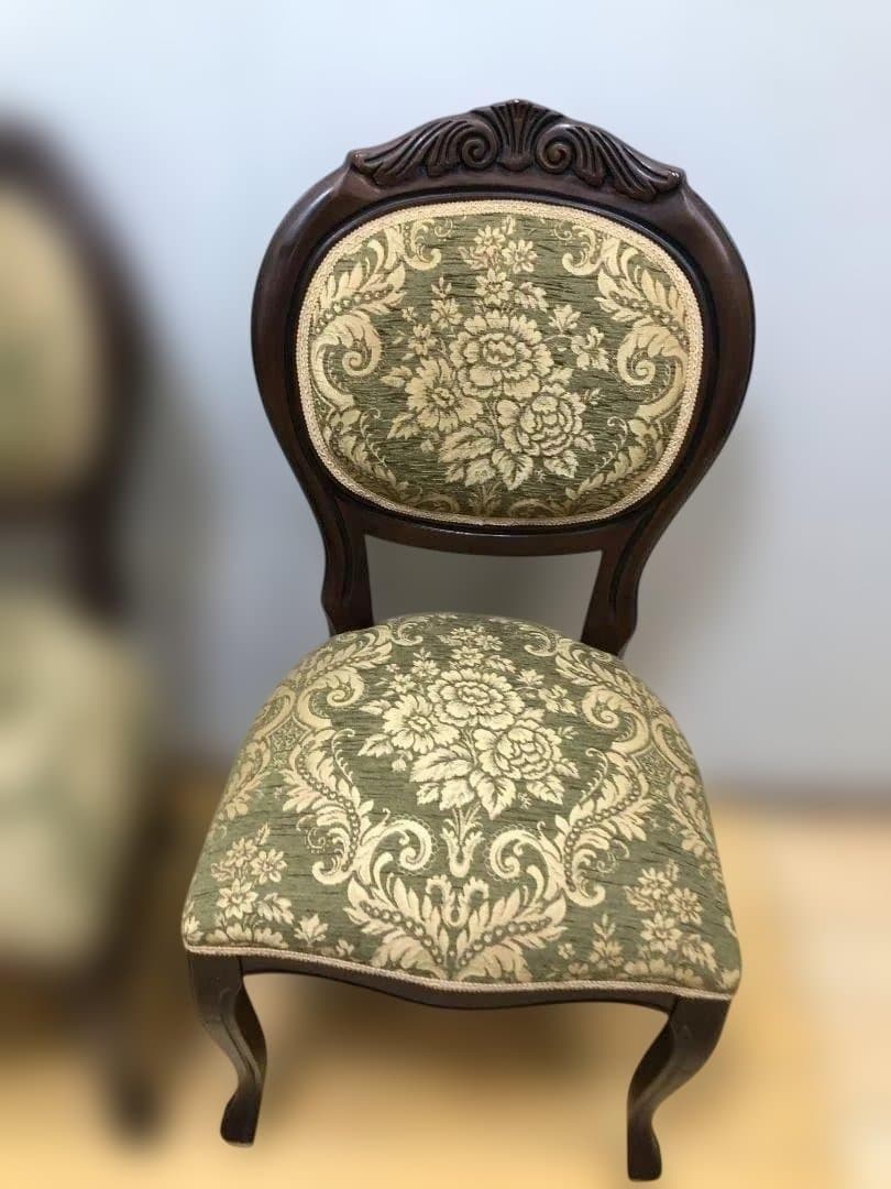 クラシックスタイル 木製チェア 2脚セット