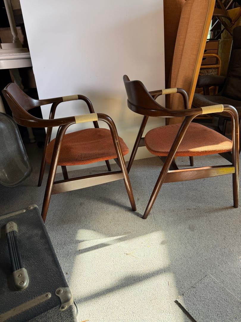 オールドキツツキ 飛騨産業 アイガーチェア アームチェア 2脚 Gマーク名作