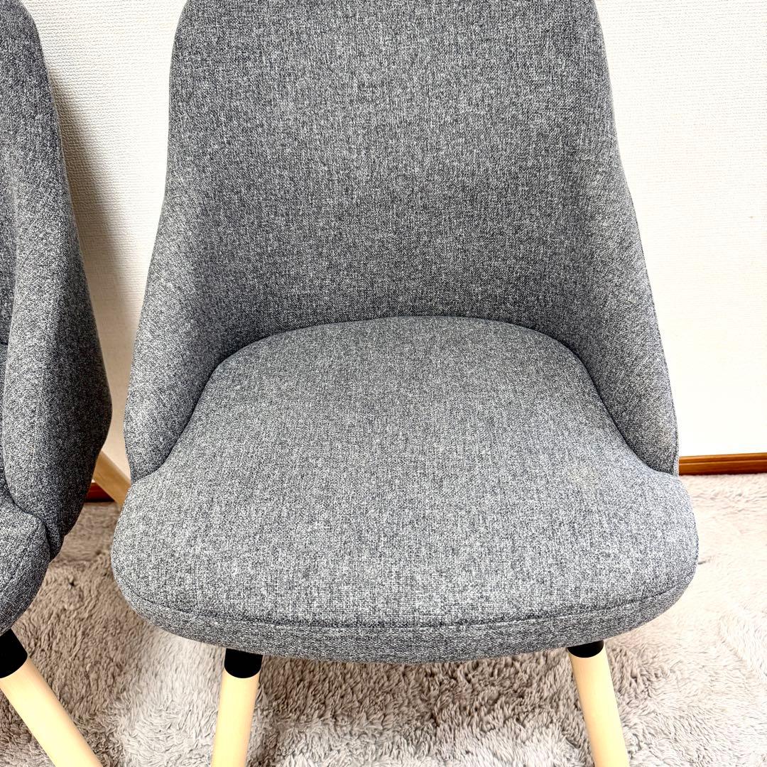 【送料込み】IKEA ヤンオロフ回転パーソナルチェア ミディアムグレー 2脚