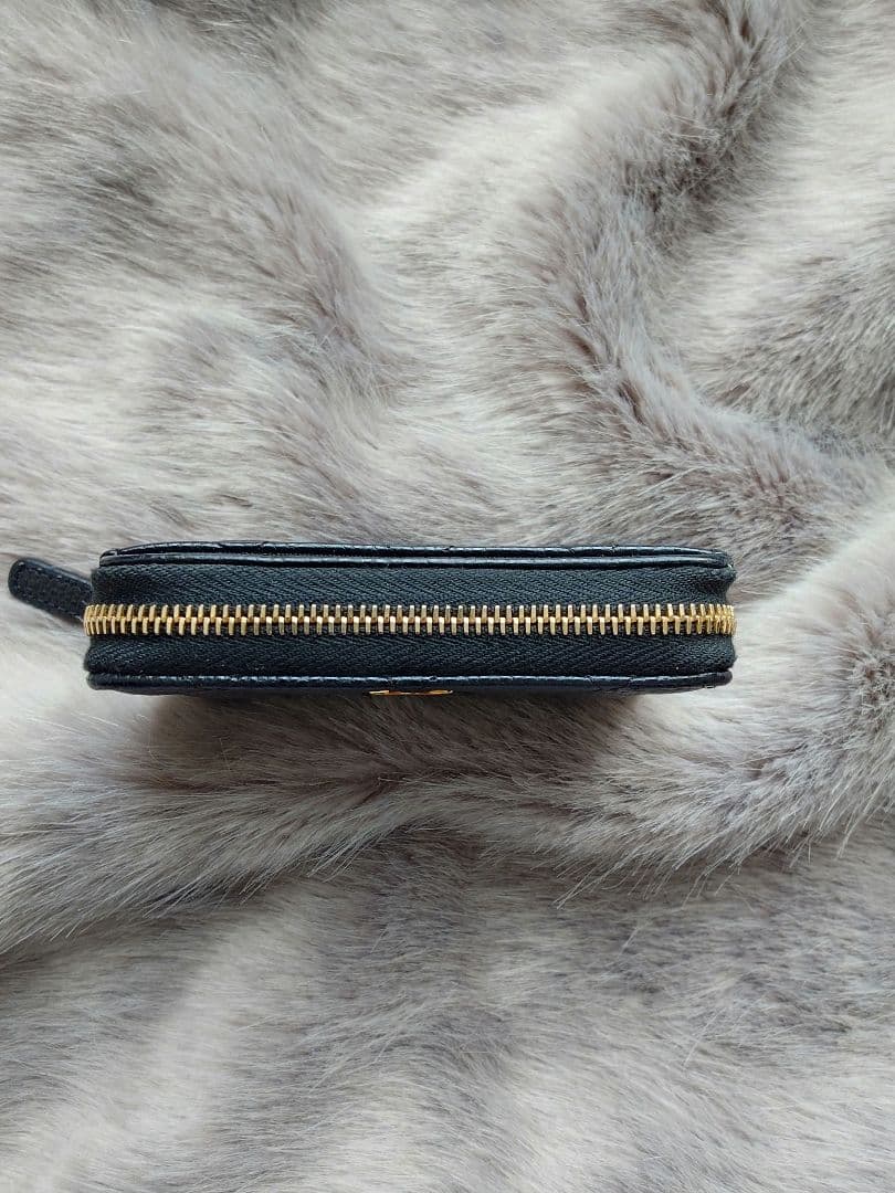 【極美品 付属品完備】【CHANEL】 パース キャビアスキン ブラック