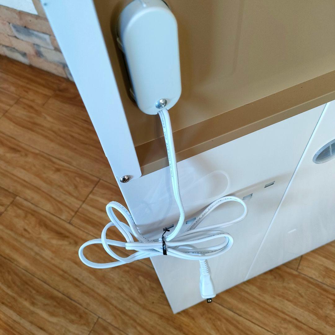 美品 MK精工 米びつ付きレンジ台 SK-11757 ホワイト 米びつ エムケー