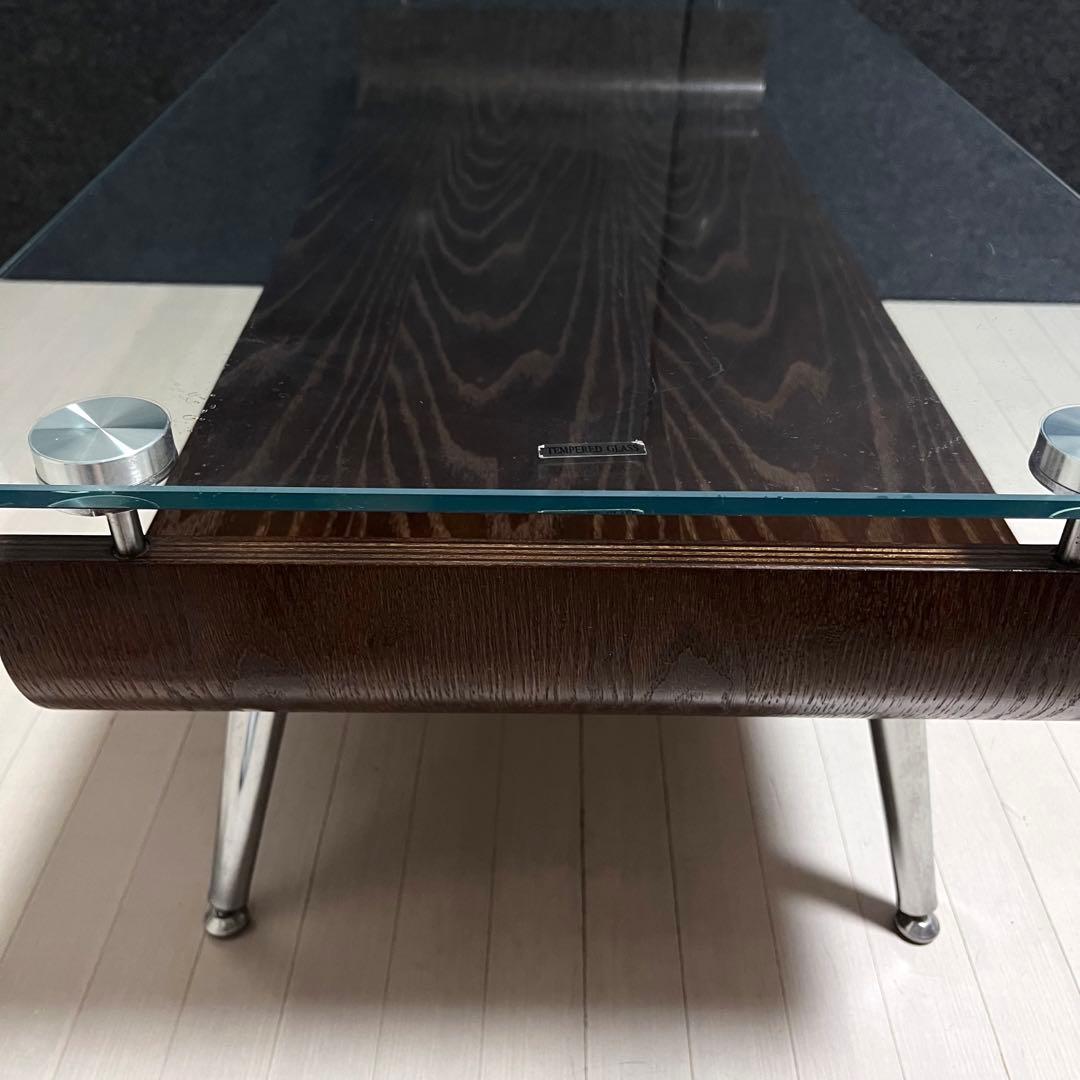 ミッドセンチュリー　スペースエイジ　センターテーブル ガラステーブル