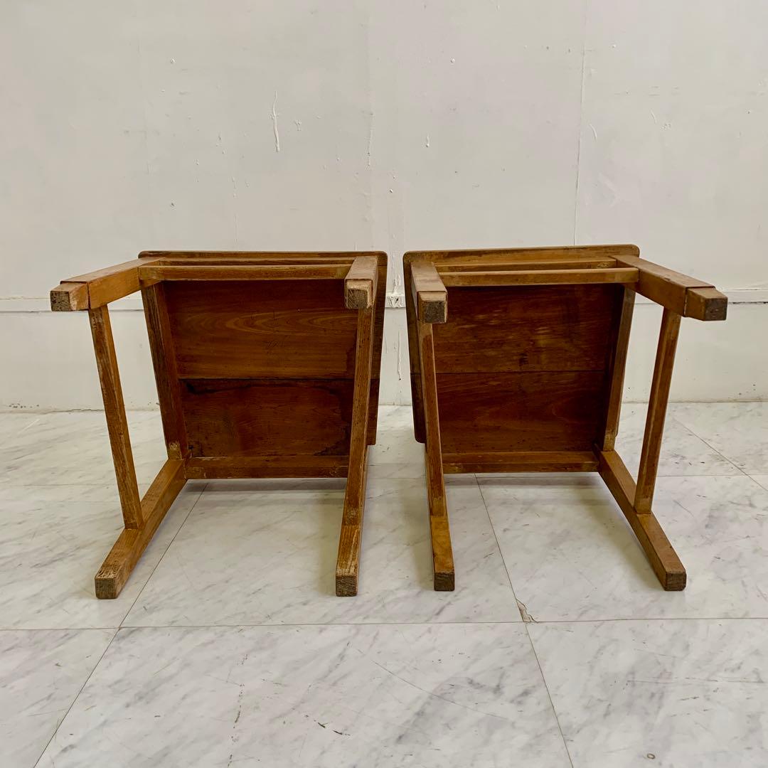 昭和レトロ 木製チェア 2脚セット｜昔懐かしい 古道具 椅子 木味 ヴィンテージ