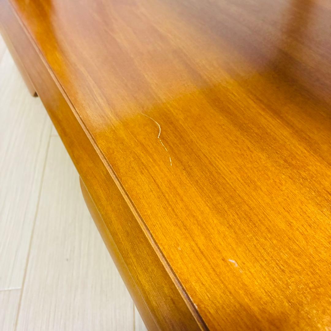 【希少】横浜ダニエル 樺材 ナイト テーブル サイド 引出し 飾り台 ①