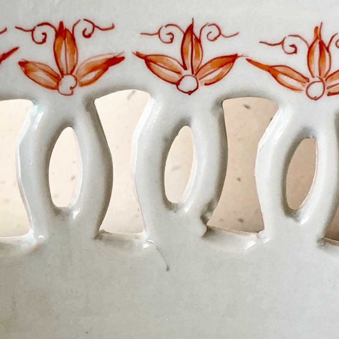 【未使用】十二代/酒井田柿右衛門/透鉢/鹿/紅葉